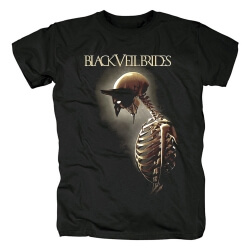 최고의 검은 베일 신부 티 셔츠 우리 하드 록 금속 펑크 티셔츠