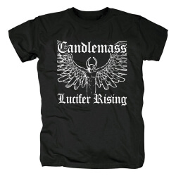 O melhor levantamento de Lucifer do Candlemass Tshirts T-shirt do metal de Sweden