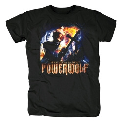 Best Powerwolf Tee Shirts Alemania Hard Rock camiseta negra de metal