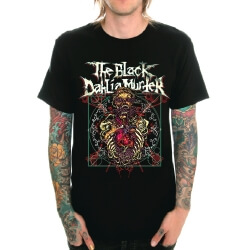 เสื้อยืดสีดำ Dahlia Murder Rock สำหรับผู้ชาย