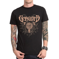 T-shirt noir de bande de Gorguts Rock pour les hommes