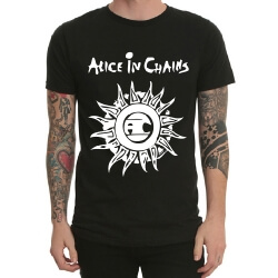 Black Heavy Metal Alice In Chains Tshirt