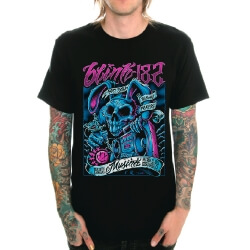 Black Heavy Metal Band Blink 182 T-Shirt 