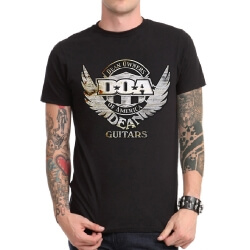 Noir Heavy Metal D.O.A. T-shirt de bande de roche 