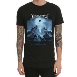 เสื้อยืดแขนยาวสีดำแบบ Heavy Metal Immortal