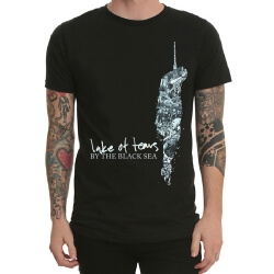 Black Heavy Metal Lake Of Tears Band Tee Shirt 