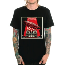 Black Heavy Metal Led Zeppelin Tee Shirt 
