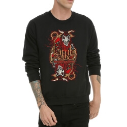 Sort Lamb of God Crew Neck Hættetrøje Cool