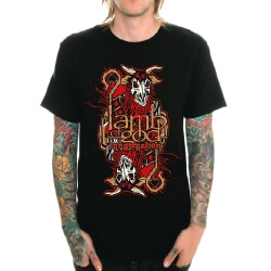 Black Lamb of God Rock Band T Shirt