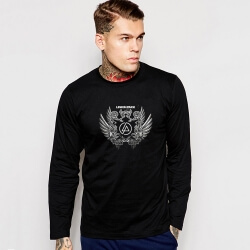 Black Linkin Park T-Shirt Long Sleeve Rock Tee