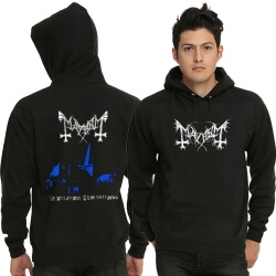 Schwarzer Metallband-Mayhem-PulloverHoodie