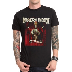 Black Misery Index Rock T Shirt