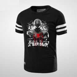 Black Spider Man tshirt Spider Logo Clothing