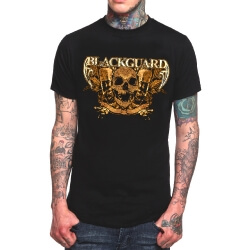 Blackguard Rock T-Shirt màu đen kim loại nặng ban nhạc áo sơ mi