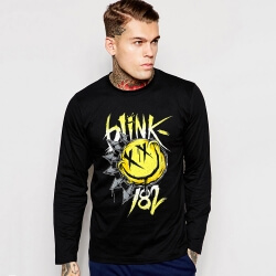 Blink 182 dài tay áo T-Shirt ban nhạc rock kim loại nặng
