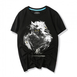  Blizzard Overwatch Hanzo Wolf Tee Camasi