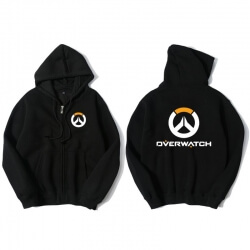 Viscol Overwatch logo-ul Overwatch Hoodie pentru tricou tineri negru sudoare