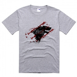 Máu Stark Wolf T-shirt Mùa đông đang đến Tee
