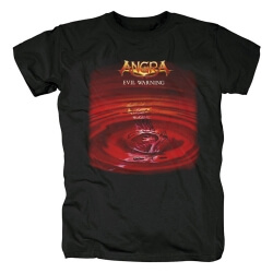 T-shirt graphique en métal brésilien avec avertissement Angra Evil