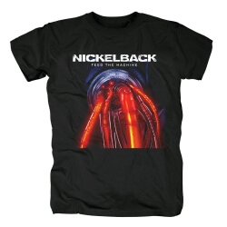 Canada Metal Rock Graphic Tees Nickelback Band Feed The Machine T-Shirt