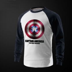Captain America đầy đủ tay áo T Shirt Online