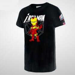 T-shirt Iron Man de dessin animé pour garçon