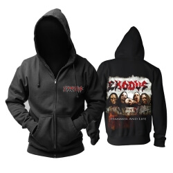 Cool Exodus Hammer And Life Hooded Sweatshirts Uk Metal Rock Hoodie
