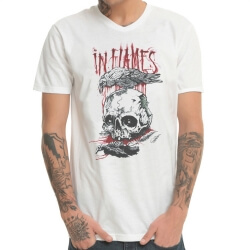 Cool en flammes T-shirt Metal Rock Tee