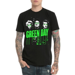 Cool Green Day Rock T-Shirt Kim loại nặng ban nhạc Tee