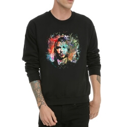 Cool Kurt Cobain เสื้อยืดสีดำ