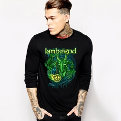 Cool Lamb of God Punk dài tay áo thun cho thanh niên