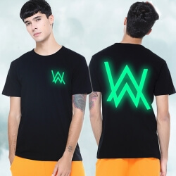Cool Luminous Alan T-shirt Faded Black Tee for Men