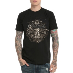 เสื้อยืดวง Nightwish Rock Band สำหรับผู้ชาย