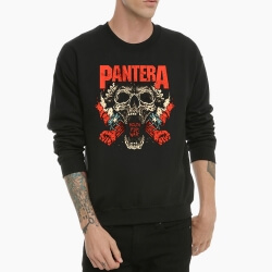 멋진 Pantera 밴드 까마귀 Balck 금속 스웨터