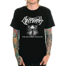 Cryptopsy Band Rock T-Shirt kim loại nặng màu đen 