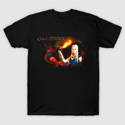 Daenerys Targaryen e seu dragão Camisetas