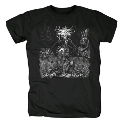 T-Shirt Darkthrone Circle The Wagons Camicie in metallo nero