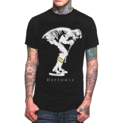 DeftonesバンドロックTシャツブラックヘビーメタル 