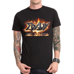 Ed Guy Band Rock T-Shirt kim loại nặng màu đen 