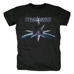 Finlandiya Hard Rock Metal Grafik Tee Stratovarius Bant Tişört