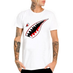 Flying Tigers Tee Us Air Force Primul Război Mondial Ii T-Shirt Retro Shark