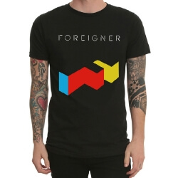 Foreigner Rock Band T-shirt pour les hommes