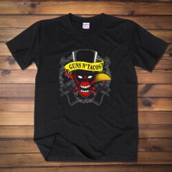 Funny Deadpool Gun N'Tacos Rocked T-shirt