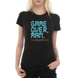 Game Over Black T-Shirts for Women