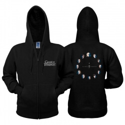 Game of Trones Hoodie Toate caracterele Zip Sweatshirt