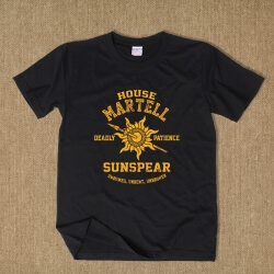 Jogo da camisa do logotipo de Martell da casa dos tron