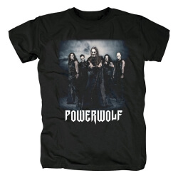 Germany Hard Rock Black Metal Tees Powerwolf T-Shirt