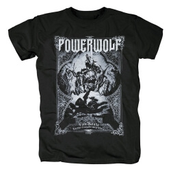 Almanya powerwolf t- shirt metal kaya grafik tees
