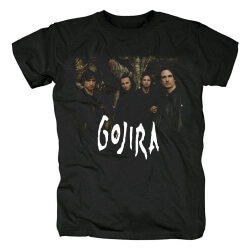 T-shirt Gojira Band France T-shirts punk en métal noir