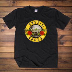 Guns And Roses Logo Tshirt Musically Tee